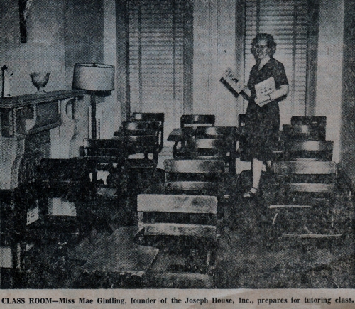 The classroom in question. From an article in the Baltimore Evening Sun, May 17, 1966.